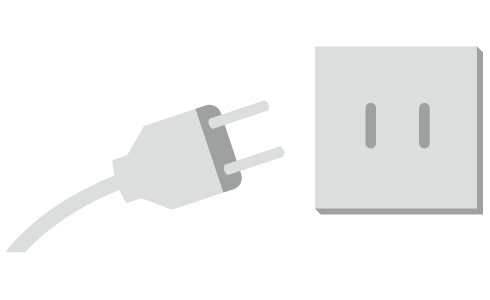 コンセントを外す