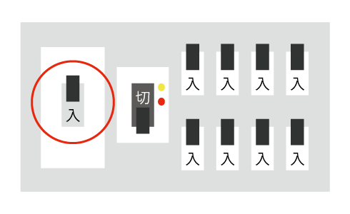 アンペアブレーカーの確認
